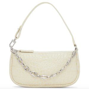 By Far Croc-Embossed Mini Rachel Bag